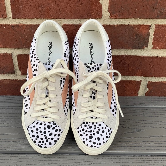 Madewell Sidewalk Spot Dot Calf Hair Sneakers - Picture 10 of 11